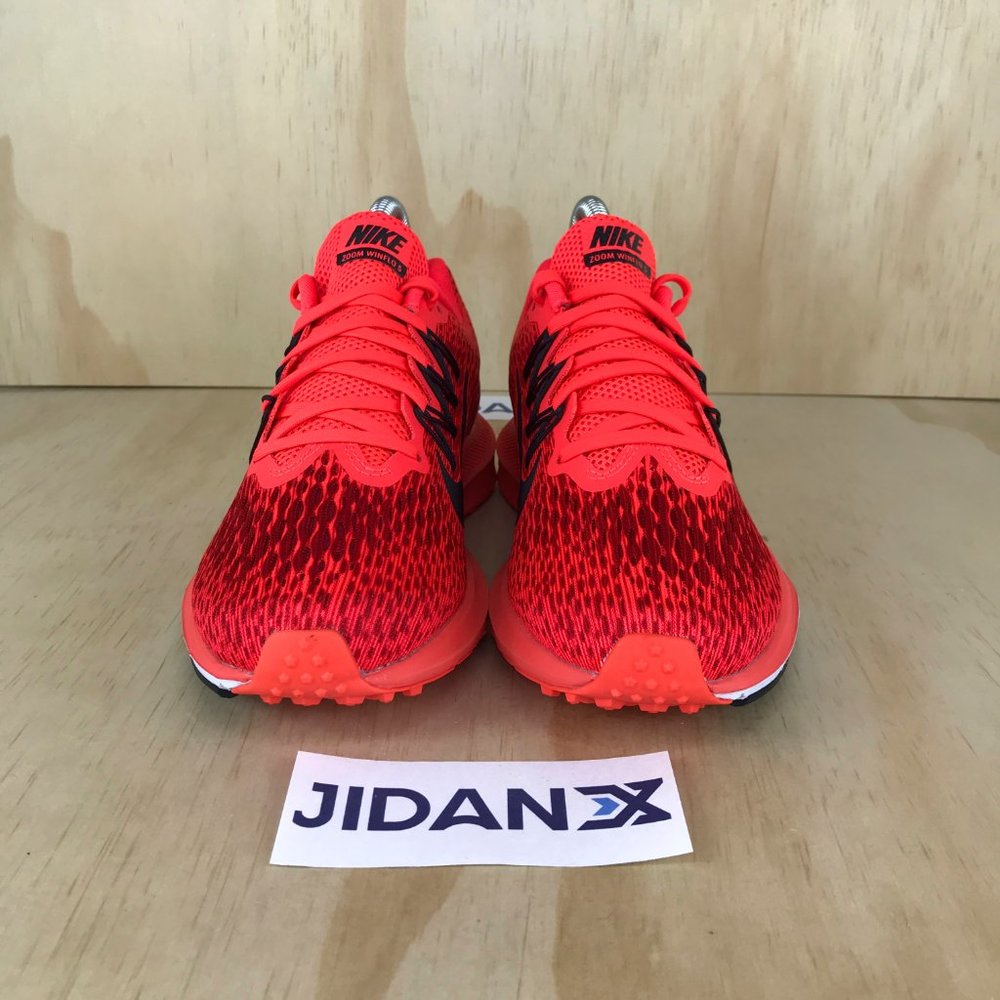 NEW Nike Zoom Winflo 5 Bright Crimson Red - Picture 2 of 9